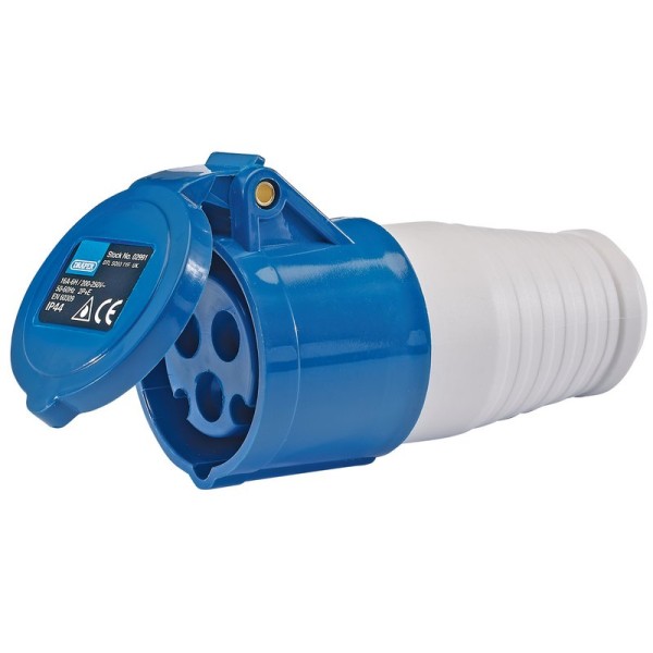 Draper 230V IP44 Site Socket (16A) Draper 230V IP44 Site Socket (16A)