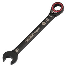 Draper EXPERT Hi-Torq® Metric Reversible Ratchet Combination Spanner - 15mm (Black)