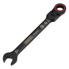 Draper EXPERT 13mm Hi-Torq® Metric Flexible Head Ratchet Combination Spanner - Black