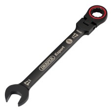 Draper EXPERT 17mm Hi-Torq® Metric Flexible Head Ratchet Combination Spanner - Black