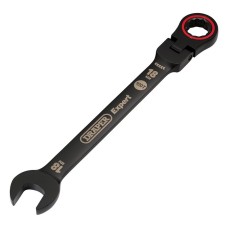 Draper EXPERT 18mm Hi-Torq® Metric Flexible Head Ratchet Combination Spanner - Black