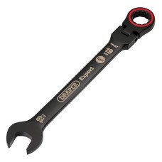 Draper EXPERT 19mm Hi-Torq® Metric Flexible Head Ratchet Combination Spanner - Black