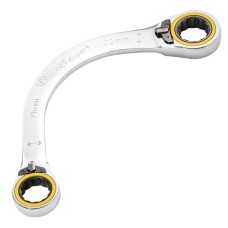 Draper EXPERT Hi-Torq® Double Ring Ratchet Half Moon Spanner - 19 x 22mm