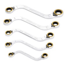 Draper EXPERT Hi-Torq® Double Ring Ratchet S-Shape Spanner Set (5 Piece)