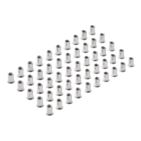 Draper M10 x 1.5mm Zinc Plated Threaded Insert Rivet Nuts (Pack of 50) Draper M10 x 1.5mm Zinc Plated Threaded Insert Rivet Nuts (Pack of 50)