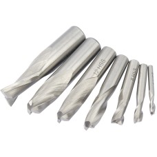 Draper HSS End Mill Set Dia. 4-16mm Two Flute