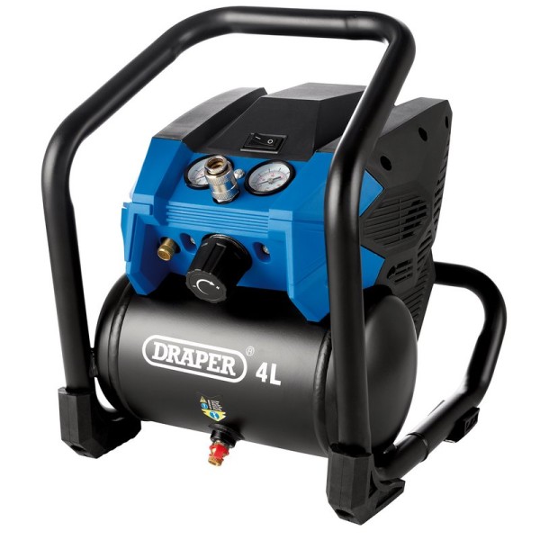 Draper D20 20V Compressor - 4L (Sold Bare) Draper D20 20V Compressor - 4L (Sold Bare)