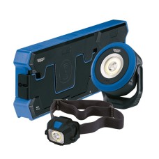 Draper EXPERT Wireless/USB Rechargeable Head Torch and Mini Floodlight with Dual Charging Pad