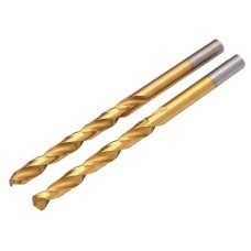 Draper HSS Titanium Nitride Coated Drill Bit - 5.0mm (Pack of 2)
