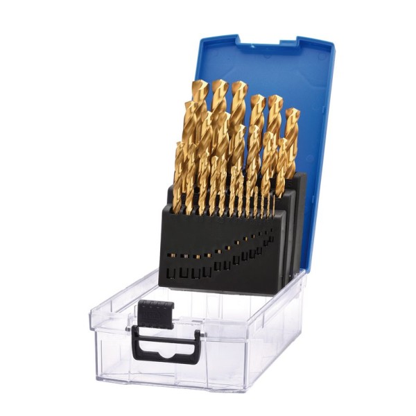 Draper HSS Titanium Nitride Coated Drill Bit Set (25 Piece) Draper HSS Titanium Nitride Coated Drill Bit Set (25 Piece)