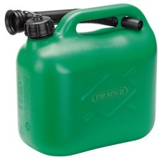 Draper 5L Plastic Fuel Can - Green