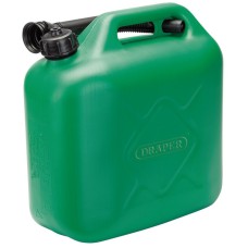 Draper 10L Plastic Fuel Can - Green