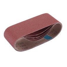 Draper 75 x 457mm Cloth Sanding Belt 120 Grit (Pack of 5)