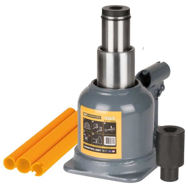 WINNTEC 10 TON Low-Profile Bottle Jack (09865S) WINNTEC 10 TON Low-Profile Bottle Jack (09865S)