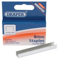 Draper 8mm Steel Staples (1000)