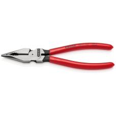 Draper Knipex 08 21 185 SB Needle-Nose Combination Pliers Plastic Coated Black Atramentized - 185mm