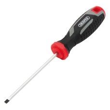 Draper Slotted Parallel Soft Grip Screwdriver - SL4 x 100mm Draper Slotted Parallel Soft Grip Screwdriver - SL4 x 100mm