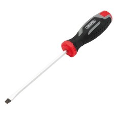 Draper Pound Thru Slotted Soft Grip Screwdriver - SL5.5 x 125mm Draper Pound Thru Slotted Soft Grip Screwdriver - SL5.5 x 125mm