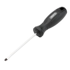 Draper Slotted Hard Grip Screwdriver - 4.0 x 100mm Draper Slotted Hard Grip Screwdriver - 4.0 x 100mm