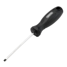 Draper Slotted Parallel Hard Grip Screwdriver - 4.0 x 100mm Draper Slotted Parallel Hard Grip Screwdriver - 4.0 x 100mm