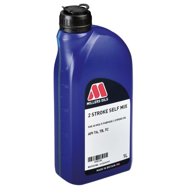 Draper Millers Oils 2 Stroke Self Mix - 1L Draper Millers Oils 2 Stroke Self Mix - 1L