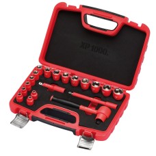 Draper EXPERT XP1000® VDE Metric Socket Set - 3/8" Sq. Dr. (19 Piece)
