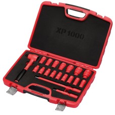 Draper EXPERT XP1000® VDE Metric Socket Set - 1/2" Sq. Dr. (19 Piece)