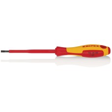 Draper Knipex 98 20 40 VDE Insulated Slotted Screwdriver - 4.0 x 100mm
