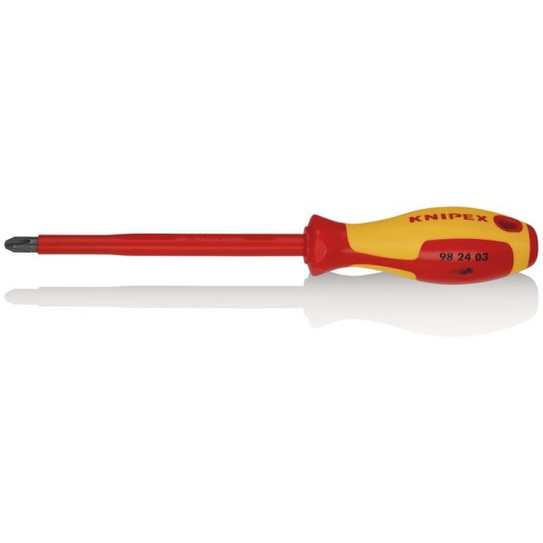 Draper Knipex 98 24 03 VDE Insulated Screwdriver - Ph3 x 150mm Draper Knipex 98 24 03 VDE Insulated Screwdriver - Ph3 x 150mm