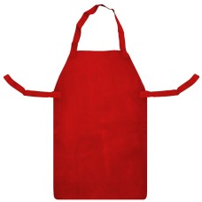 SWP Red Leather Apron & Ties - 24" x 36"