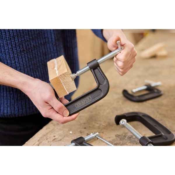 Draper Heavy Duty G-Clamp Set (4 Piece) (18992) Draper Heavy Duty G-Clamp Set (4 Piece) (18992)