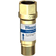 SWP Wescol Type 84 (T84) Torch Mounted Oxygen Flashback Arrestor SWP Wescol Type 84 (T84) Torch Mounted Oxygen Flashback Arrestor