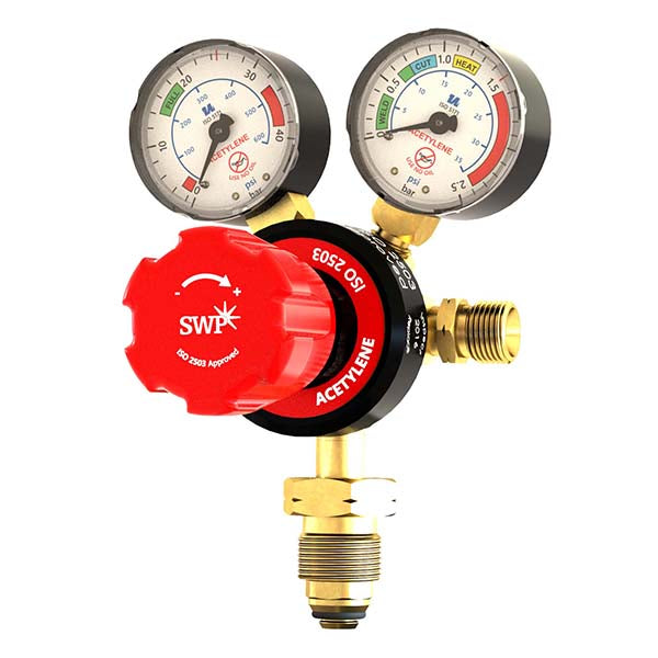 SWP Superflow Single Stage 2g Acetylene 1.5bar Regulator SWP Superflow Single Stage 2g Acetylene 1.5bar Regulator