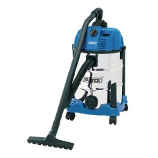 Draper 30L Wet and Dry Vacuum Cleaner with Stainless Steel Tank (1600W)