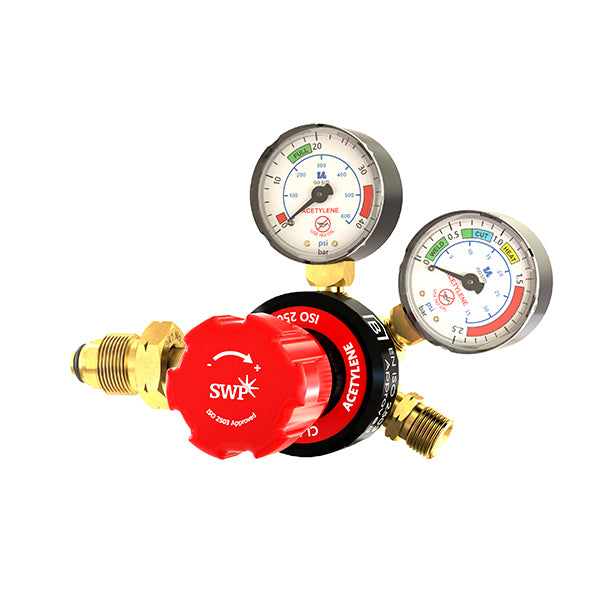 SWP Superflow Single Stage 2g Acetylene 1.5bar Side Entry Regulator SWP Superflow Single Stage 2g Acetylene 1.5bar Side Entry Regulator