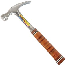 Draper Estwing E12S Straight Claw Hammer with Leather Grip - 12oz/336g