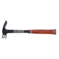Draper Estwing E19S Ultra Series Smooth Face Framing Hammer with Leather Grip - 19oz/538g