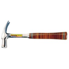 Draper Estwing E24S Straight Claw English Pattern Hammer with Leather Grip - 24oz/672g