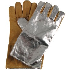 SWP Weldas Comfoflex Aluminised Back Flame Retardant Lining MIG Gauntlet - Size 10
