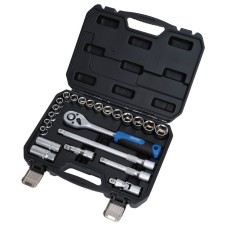 Draper HI-TORQ® Metric Socket Set - 1/2" Sq.. Dr. (23 Piece)