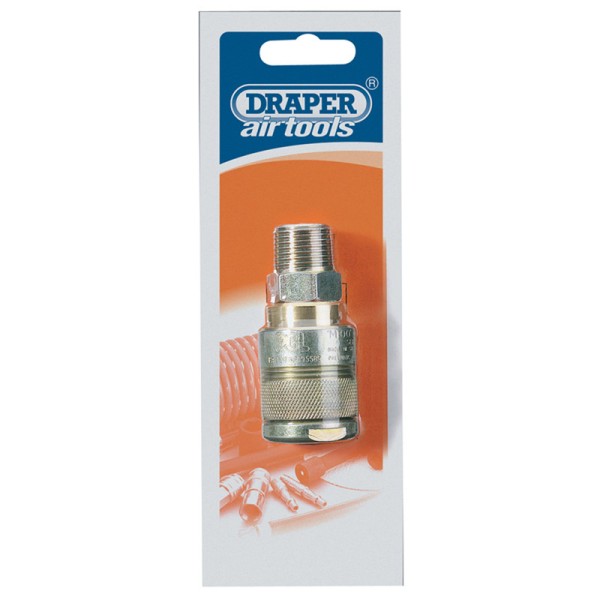Draper 1/2 BSP Male Thread Air Line Coupling Draper 1/2 BSP Male Thread Air Line Coupling