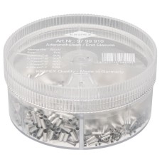 Draper KNIPEX 97 99 910 Assortment Boxes with 1900 Non-Insulated Wire Ferrules - 5 x Wire
