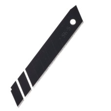 Draper Snap-Off Segment Knife Blades - 18mm (Pack of 10) Black