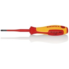 Draper Knipex 98 25 01 SLS VDE Insulated Plus/Minus Pozidriv® Screwdriver - PZ/S1 x 80mm