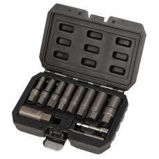 Draper Spiral Type Deep Bolt Extractor Set - 3/8" Sq. Dr. (11 Piece)