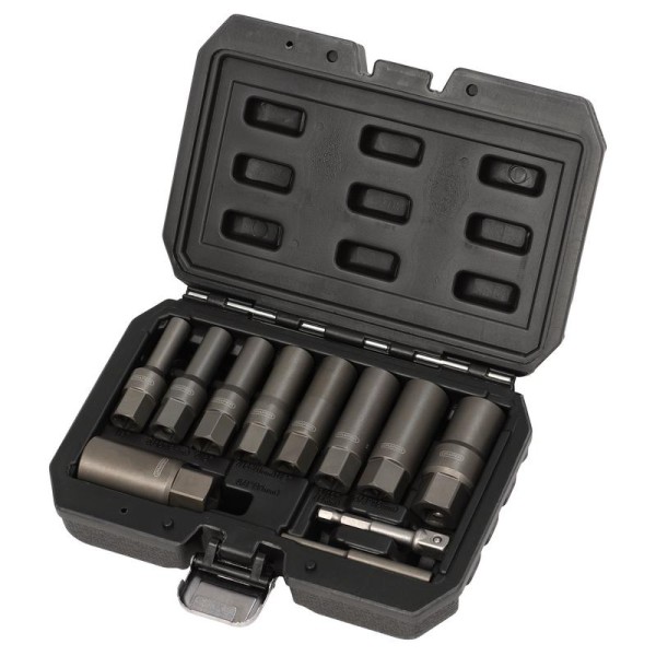 Draper Spiral Type Deep Bolt Extractor Set, 3/8" Sq. Dr. (11 Piece) (28197) Draper Spiral Type Deep Bolt Extractor Set, 3/8" Sq. Dr. (11 Piece) (28197)