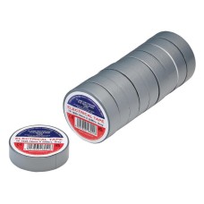 Draper Grey PVC Electrical Insulation Tape - 19mm x 20m (Pack of 10)