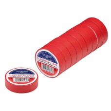 Draper Red PVC Electrical Insulation Tape - 19mm x 20m (Pack of 10)