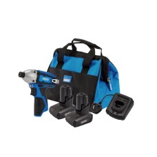 Draper 12V Impact Driver Kit - 2 x 4.0Ah, 1 x Fast Charger, 1 x Tool Bag