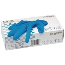 Draper Medium Blue Nitrile Gloves (Box Of 100)